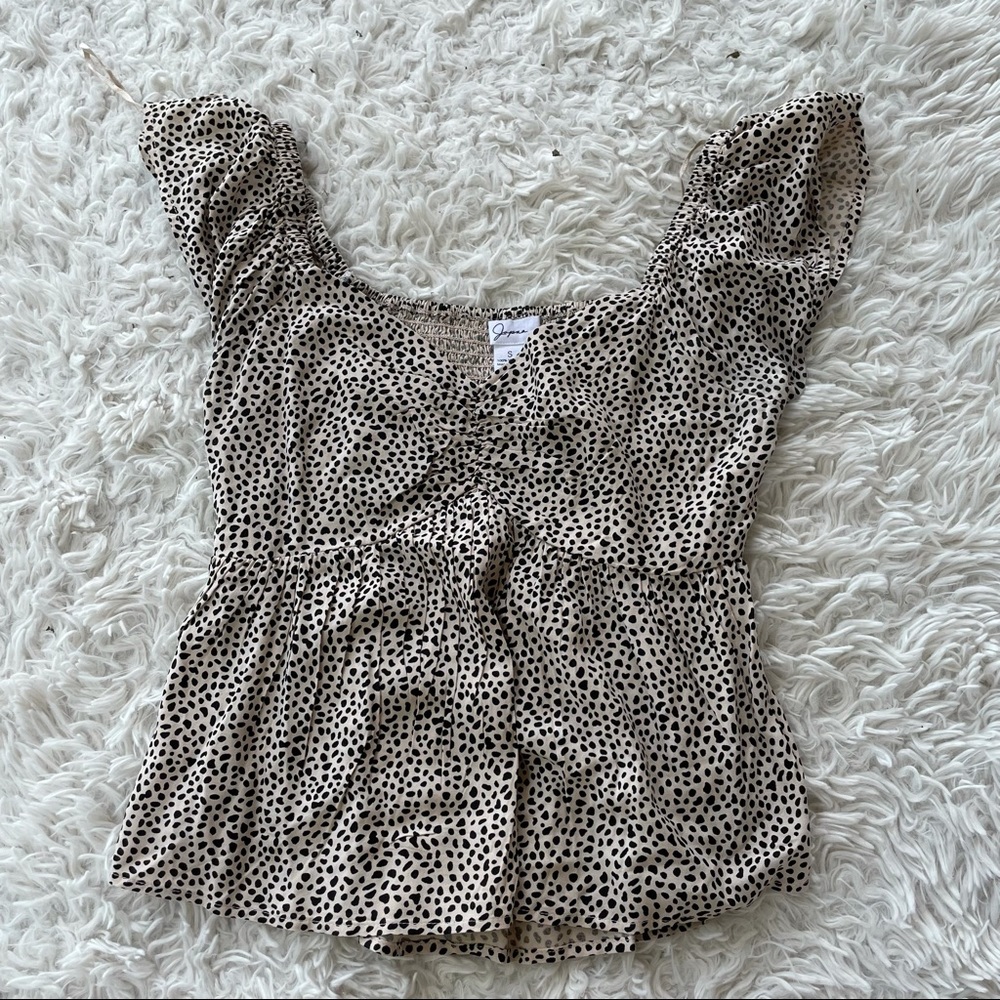 Animal print blouse